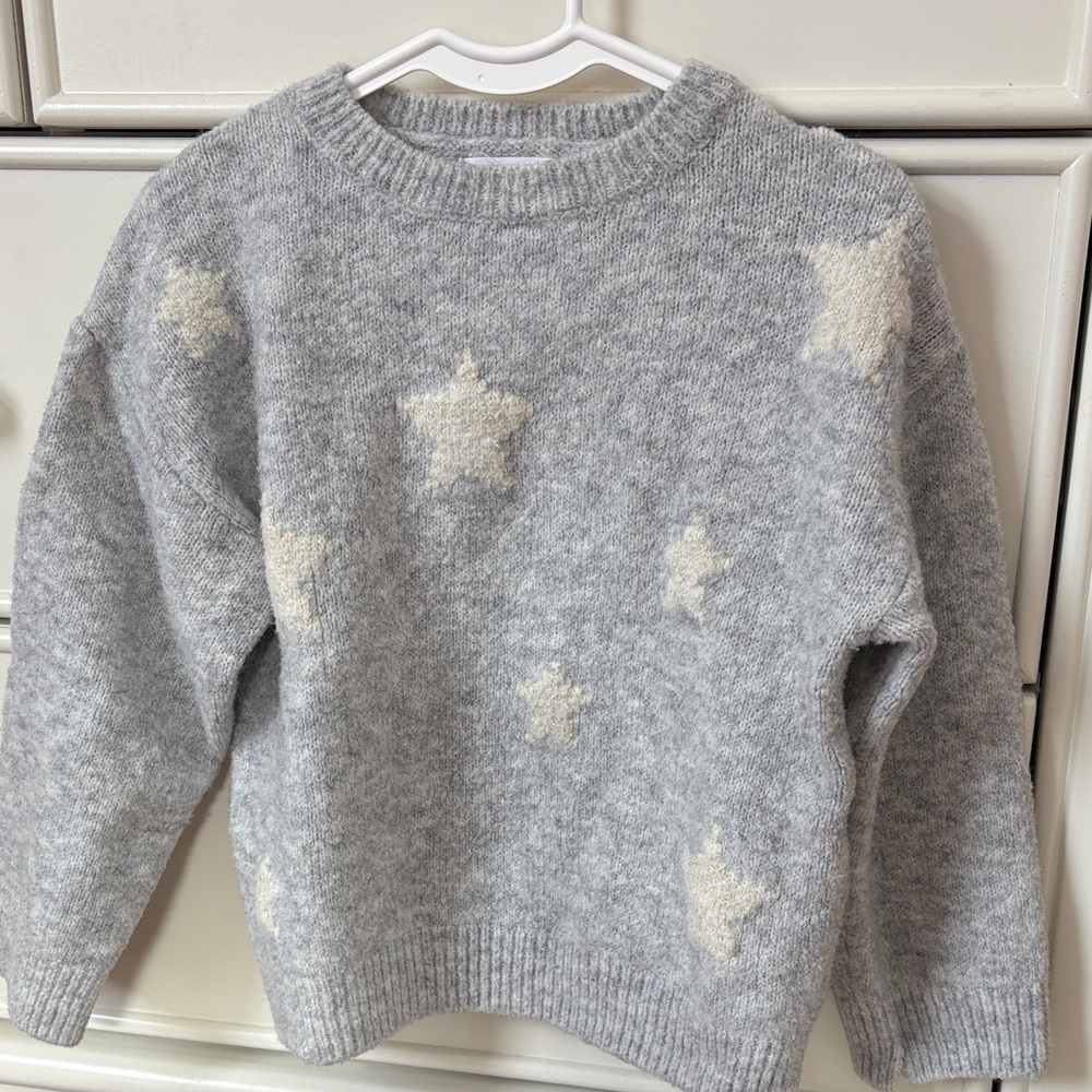 Mango Gray Star Pattern Toodlers Sweater